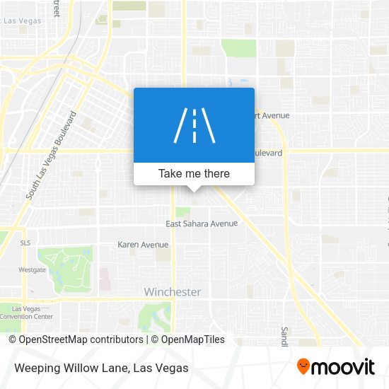 Weeping Willow Lane map