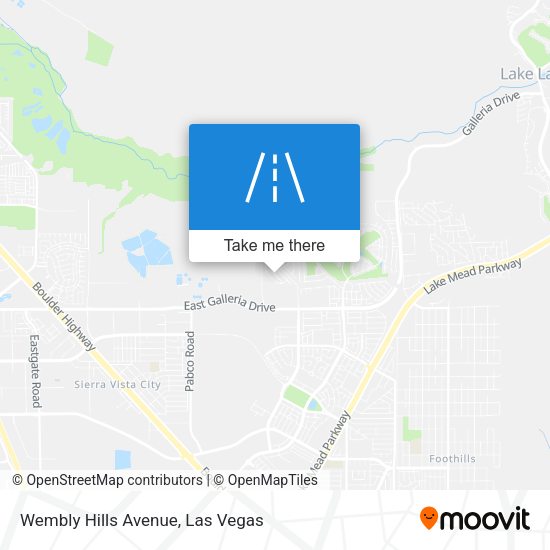 Mapa de Wembly Hills Avenue