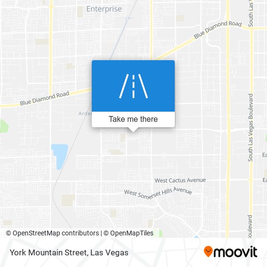 York Mountain Street map