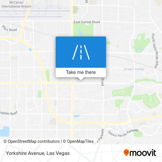 Yorkshire Avenue map