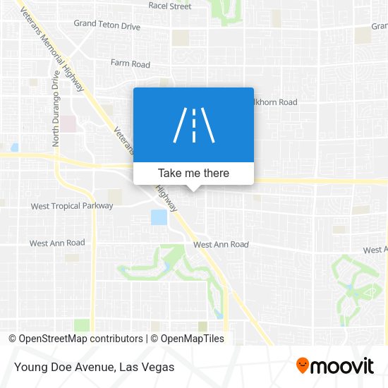 Mapa de Young Doe Avenue