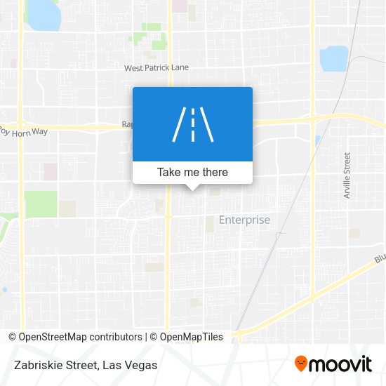Zabriskie Street map