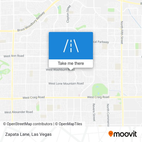 Mapa de Zapata Lane