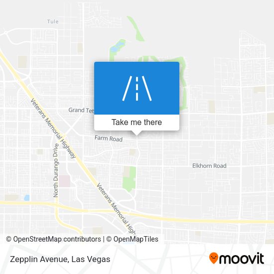 Zepplin Avenue map