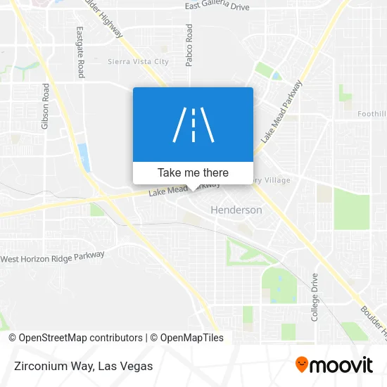 Zirconium Way map