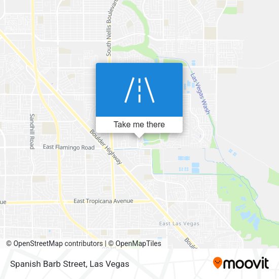 Spanish Barb Street map