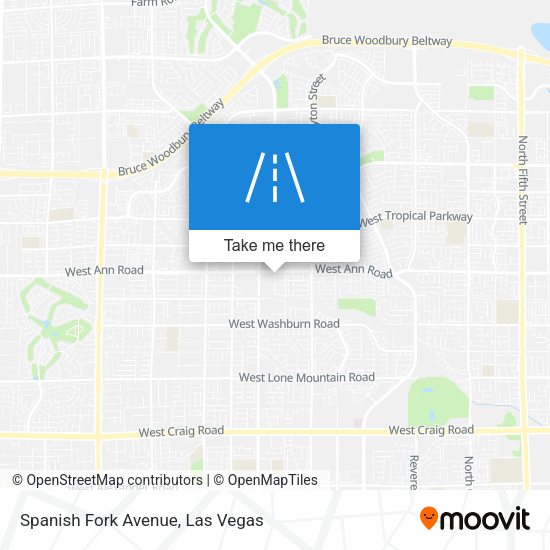 Spanish Fork Avenue map
