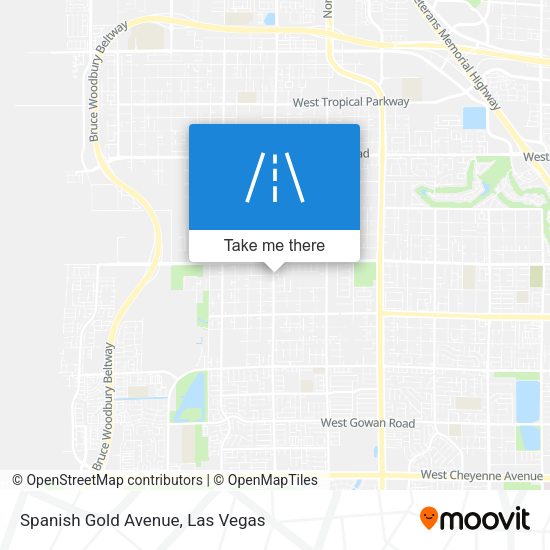 Spanish Gold Avenue map