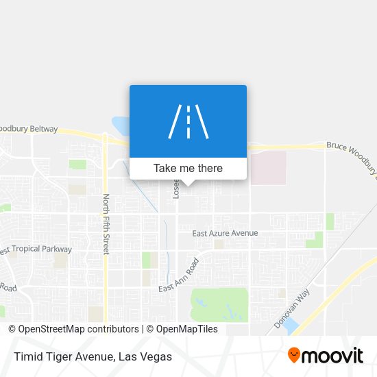 Timid Tiger Avenue map