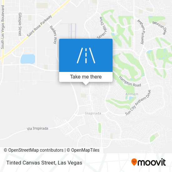 Tinted Canvas Street map