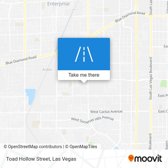 Toad Hollow Street map