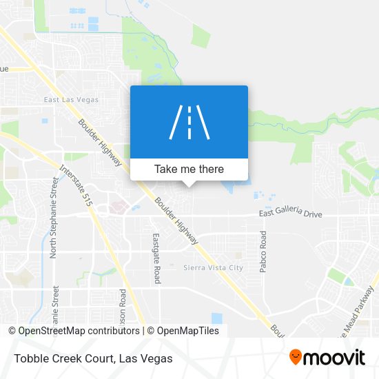 Mapa de Tobble Creek Court