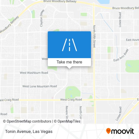 Mapa de Tonin Avenue