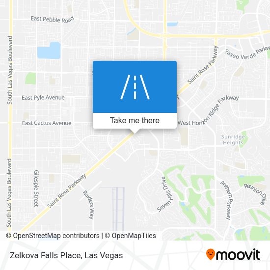 Zelkova Falls Place map