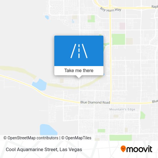 Cool Aquamarine Street map