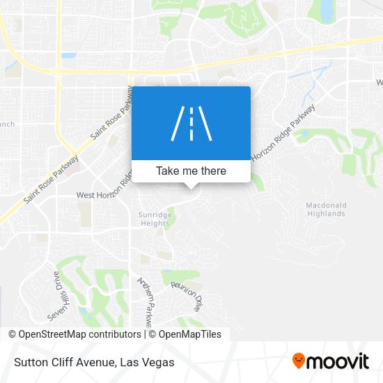 Sutton Cliff Avenue map