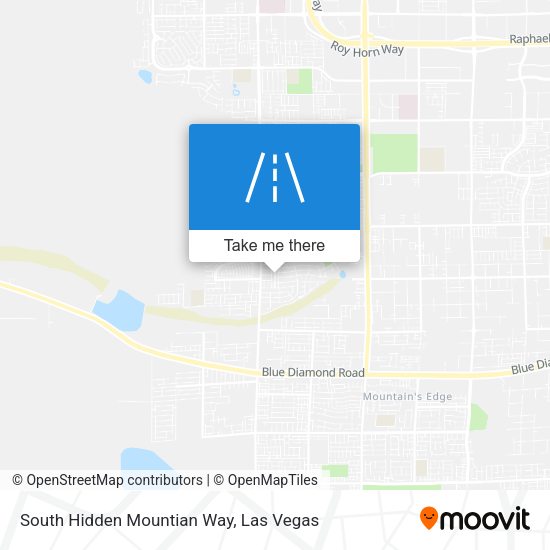 South Hidden Mountian Way map