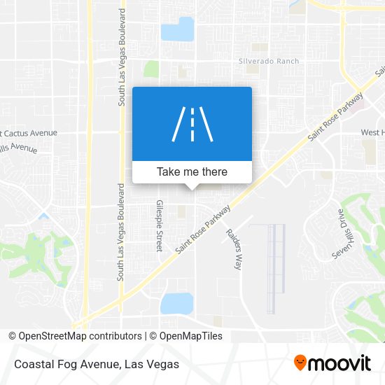 Coastal Fog Avenue map