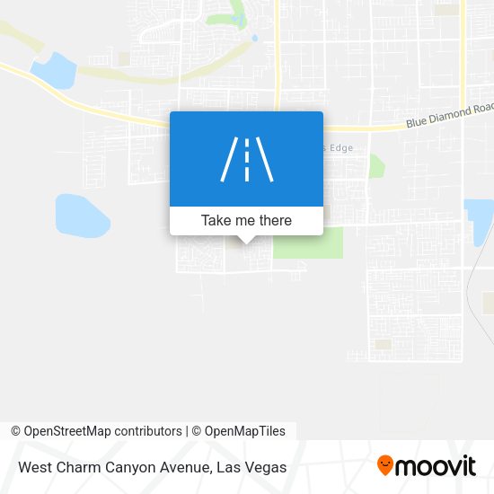 West Charm Canyon Avenue map