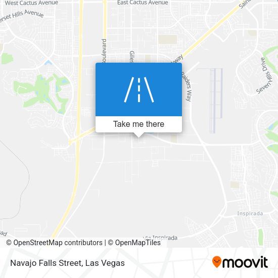 Mapa de Navajo Falls Street
