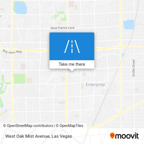 West Oak Mist Avenue map
