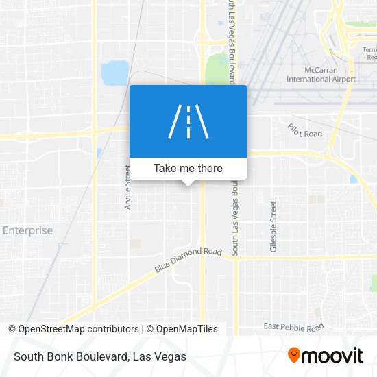 South Bonk Boulevard map