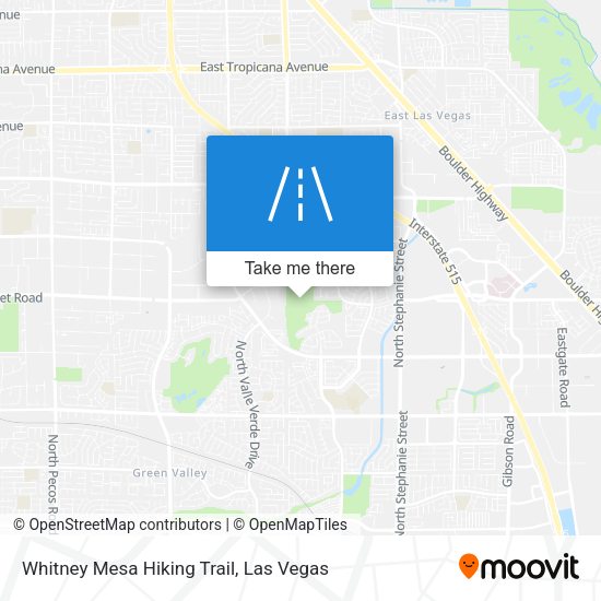 Whitney Mesa Hiking Trail map