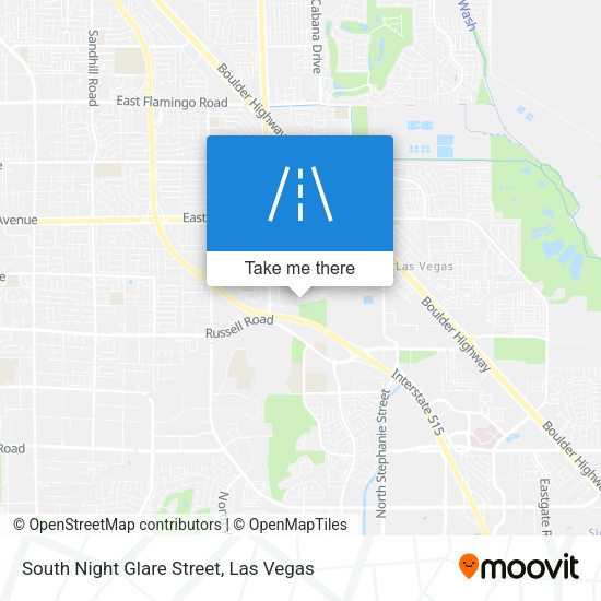 South Night Glare Street map