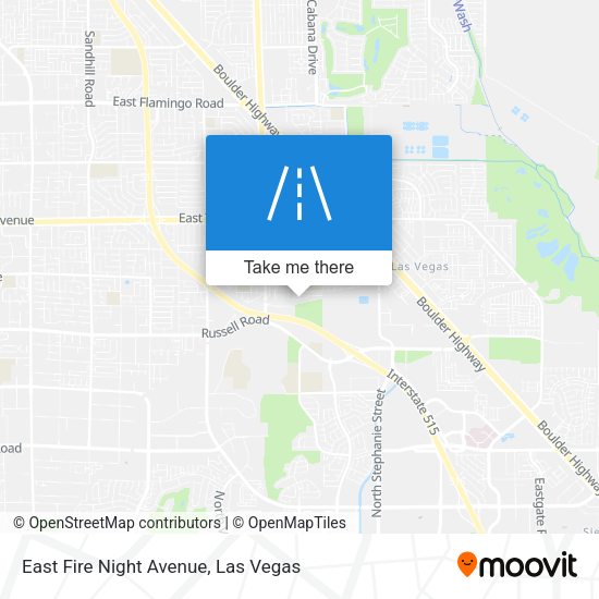 Mapa de East Fire Night Avenue