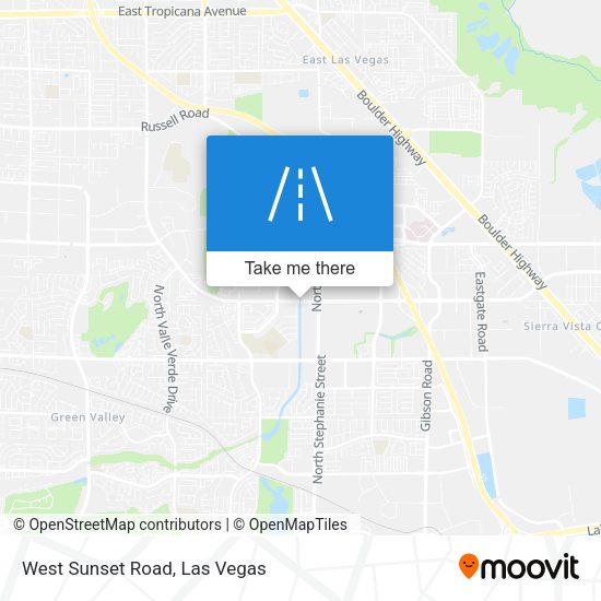 West Sunset Road map