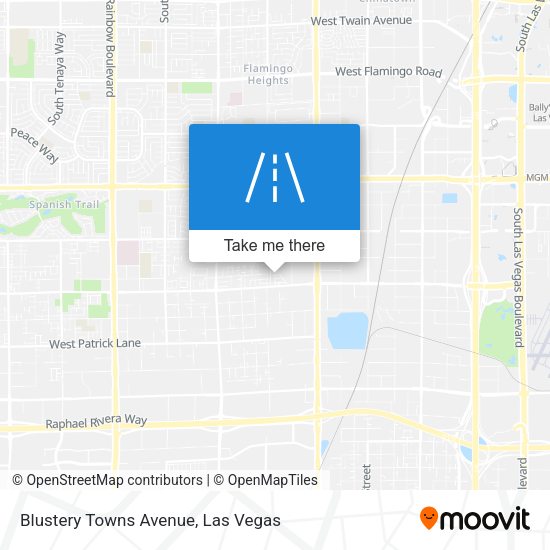 Blustery Towns Avenue map