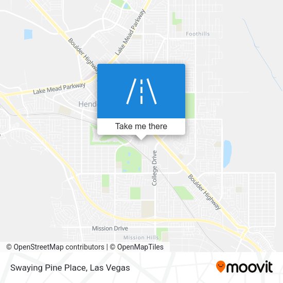 Swaying Pine Place map