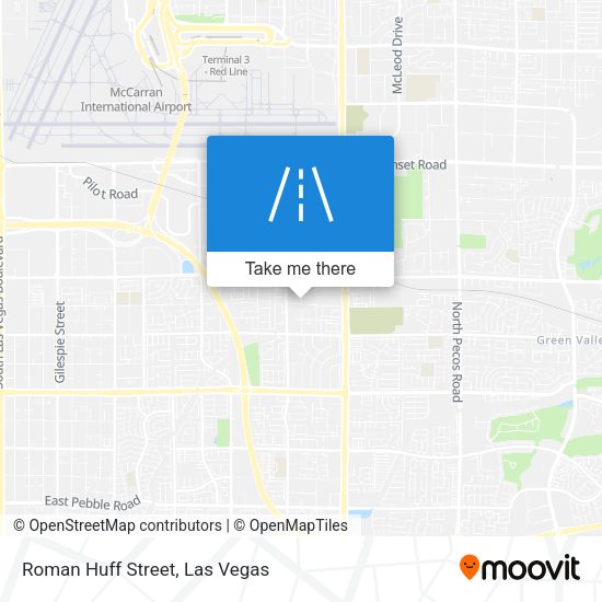 Roman Huff Street map