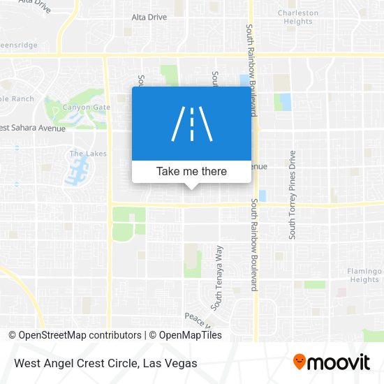 West Angel Crest Circle map