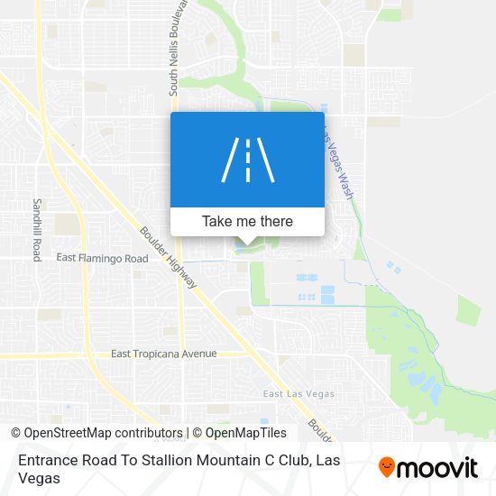Entrance Road To Stallion Mountain C Club map