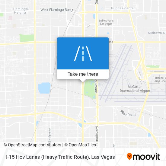 I-15 Hov Lanes (Heavy Traffic Route) map