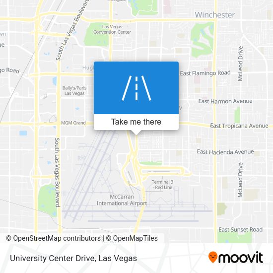 University Center Drive map
