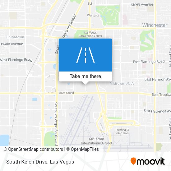South Kelch Drive map