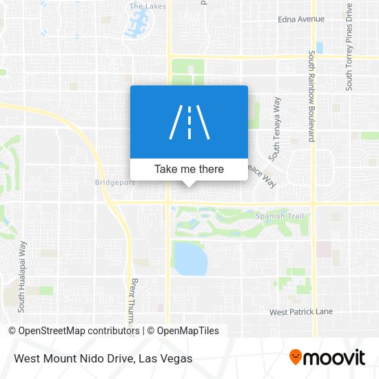 West Mount Nido Drive map