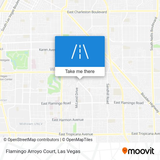 Flamingo Arroyo Court map