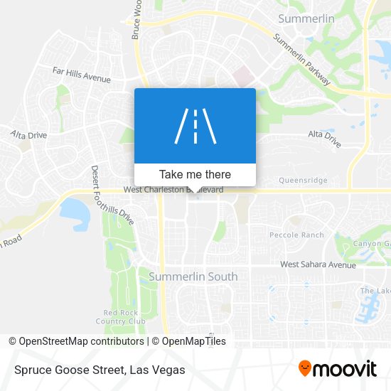 Spruce Goose Street map