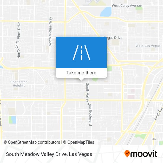 South Meadow Valley Drive map