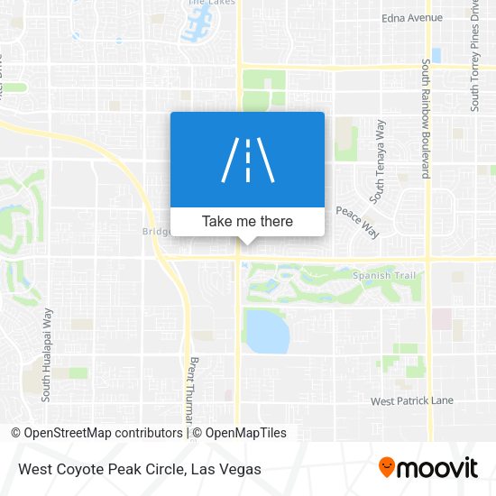 West Coyote Peak Circle map