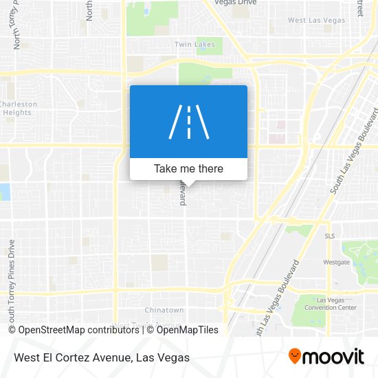 West El Cortez Avenue map