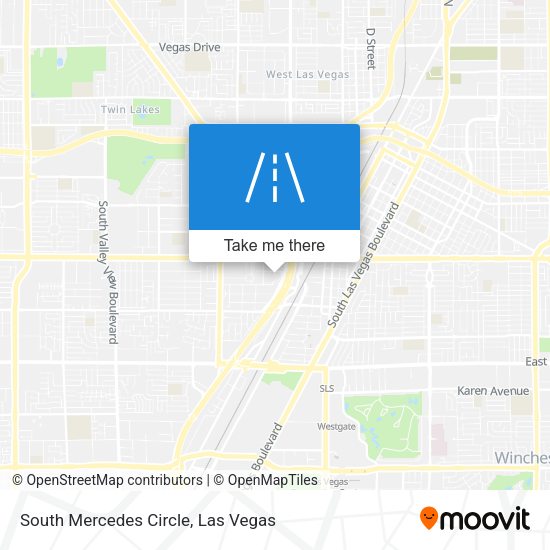 South Mercedes Circle map