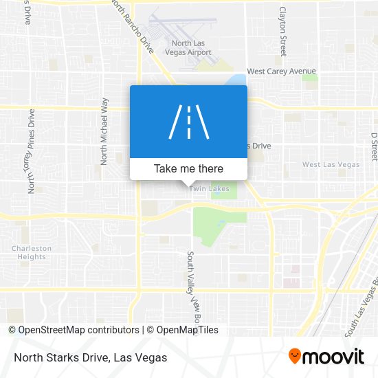 North Starks Drive map