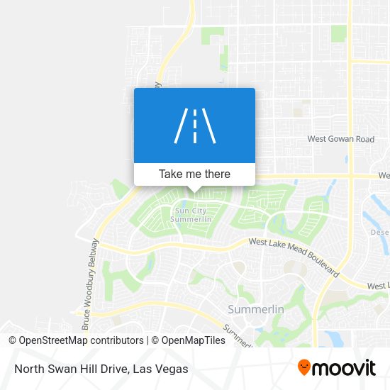 North Swan Hill Drive map