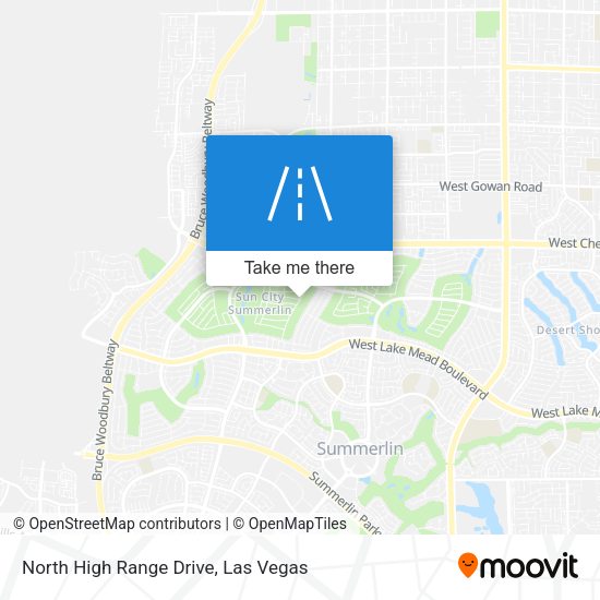 Mapa de North High Range Drive