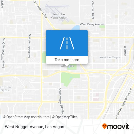 Mapa de West Nugget Avenue