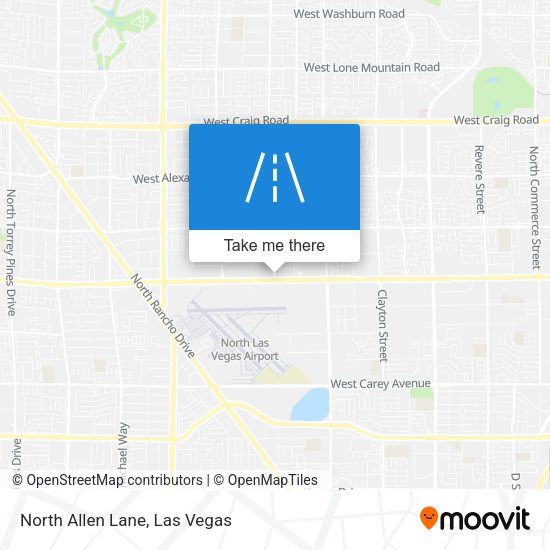 North Allen Lane map